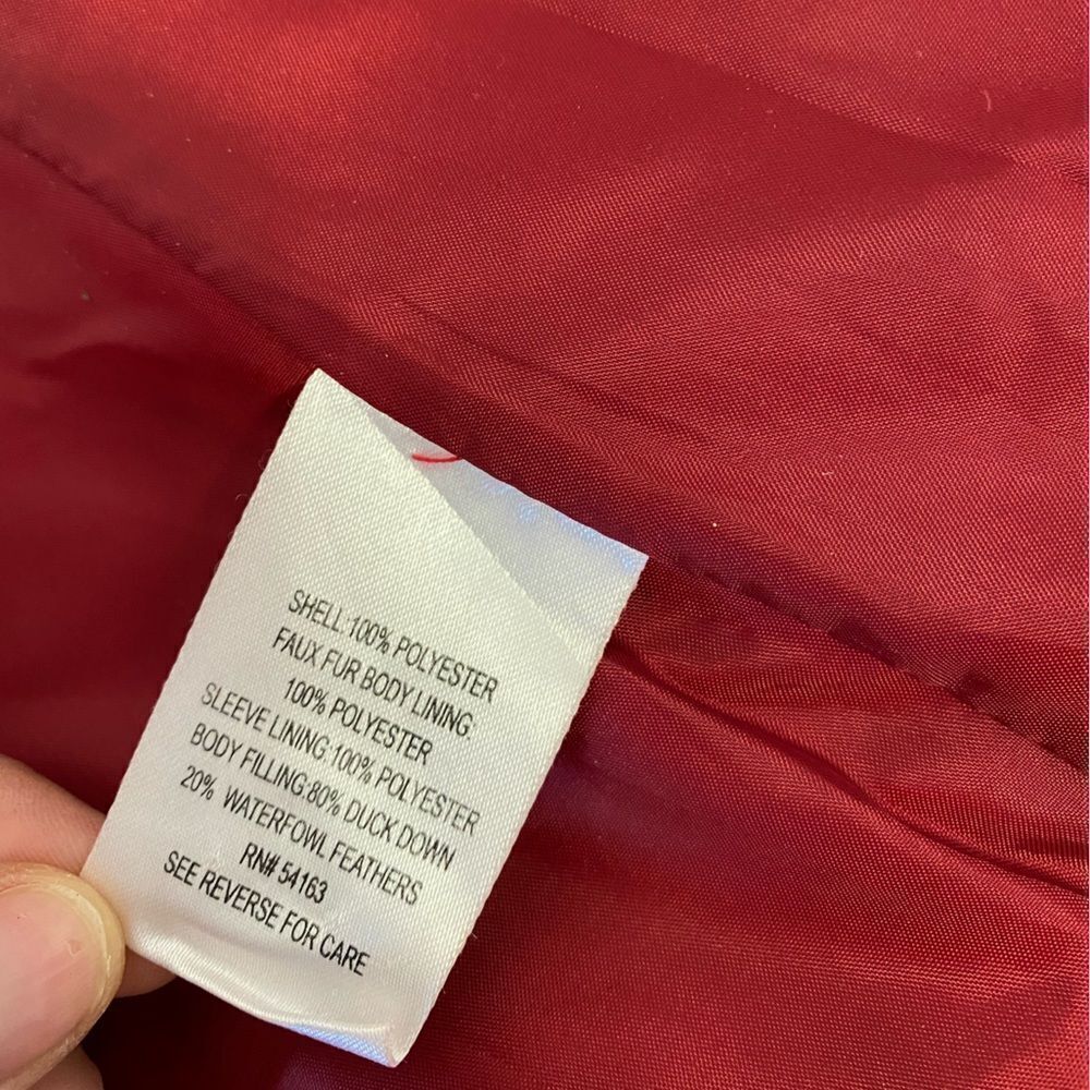 Calvin Klein Puffer Red Jacket - Picture 10 of 12